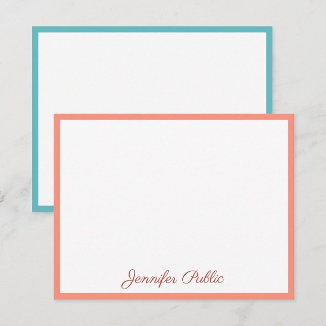 Guión de plantilla manuscrito de Personalizado de  (Anverso / Reverso)