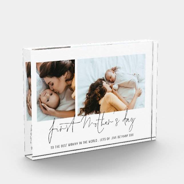 Guión de primer Día de la Madre 2 fotos (Izquierda)