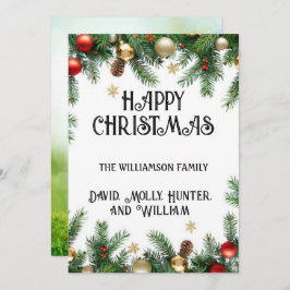 Guión de tarjeta de felicitación Feliz Navidad