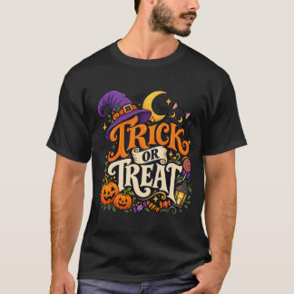 Guión de Truco o Trato Vintage para Camisetas de H