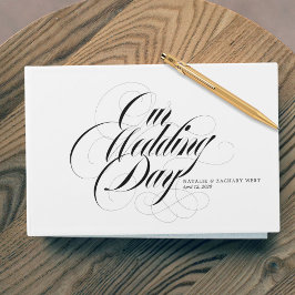 Guión del libro de invitados tradicional