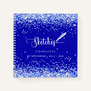 Guión del nombre azul real del libro de esquematiz