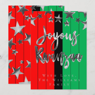 Guión del Patrón Verde Negro Rojo Joyous Tarjeta K