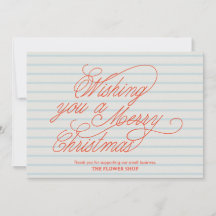 Guión Deseándole una Feliz Navidad Rayado