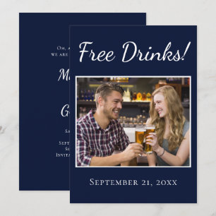 Guión Divertido de Bebidas Gratis Anuncio de Boda 