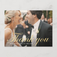 guión divertido | tarjeta de foto de agradecimient