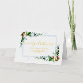 guión dorado Feliz Navidad en movimiento invitació