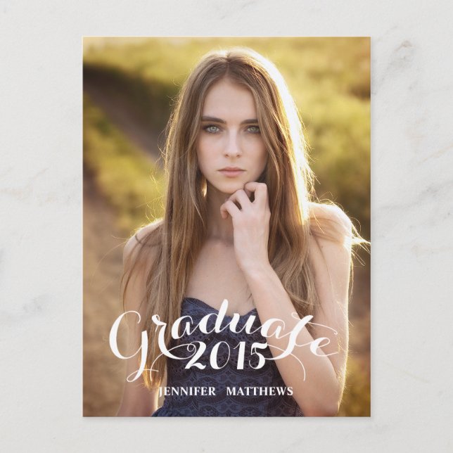 Guión dulce | Invitación a la fiesta de graduación (Anverso)