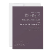 Guión elegante | Invitación de boda moderna