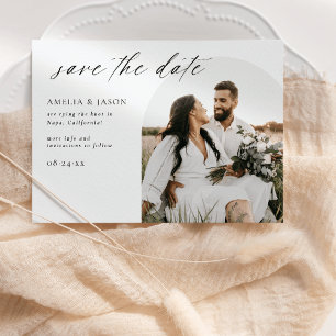 Guión elegante moderno Guardar la invitación de fe