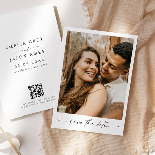 Guión elegante moderno Guardar la invitación de fe
