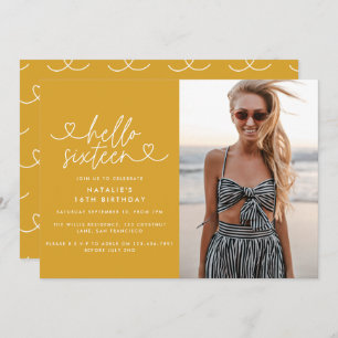 Guión elegante y sencillo de 16 años moderno