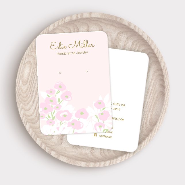 Guión floral rosado lindo Joyería (Subido por el creador)
