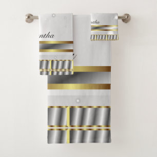 Guión Gris Y Oro Plateado De bonito