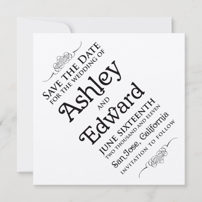 Guión Guardar la invitación de fecha (Anverso)