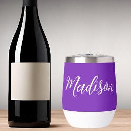 Guión manuscrito con nombre Purple Personalizado d