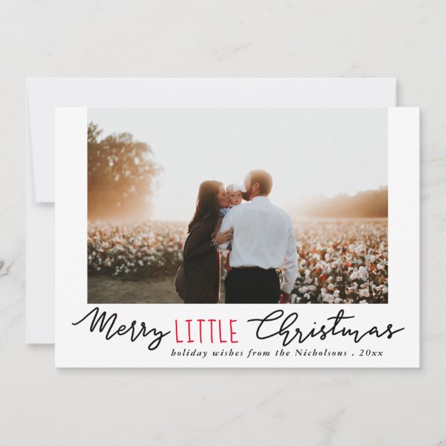 Guión manuscrito de Feliz Pequeño Navidad | Foto (Anverso)