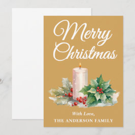 Guión minimalista Feliz Navidad Gold