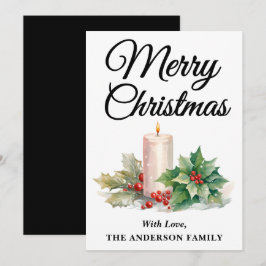 Guión minimalista Feliz Navidad Negro y Blanco