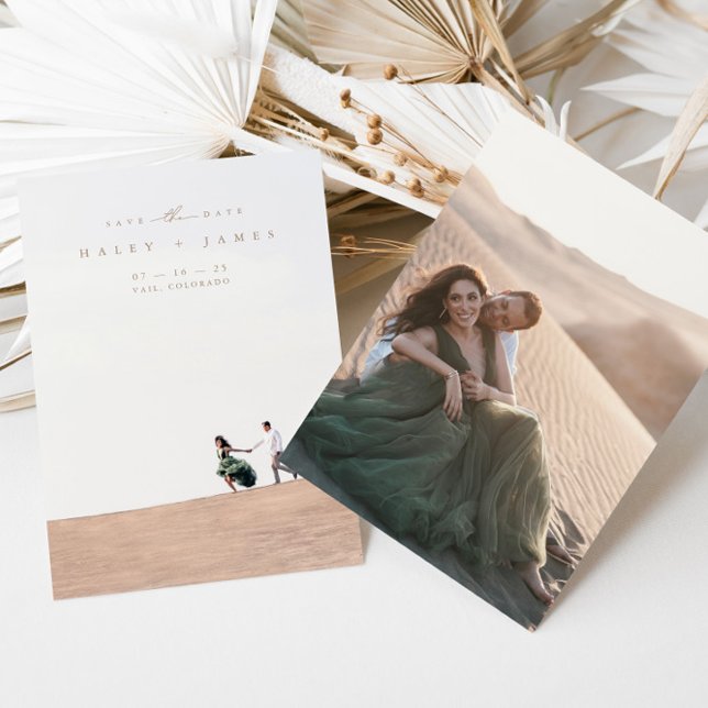 Guión Minimalista moderno 2 Foto Guardar La Fecha (Subido por el creador)