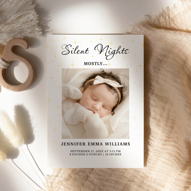 Guión mínimo Bendición Invitación plana recién nac (Subido por el creador)