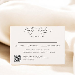 Guión mínimo Código QR tradicional RSVP