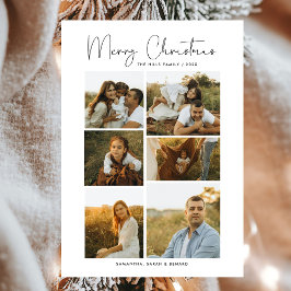 Guión Mínimo de Feliz Navidad Familia 6 Fotos