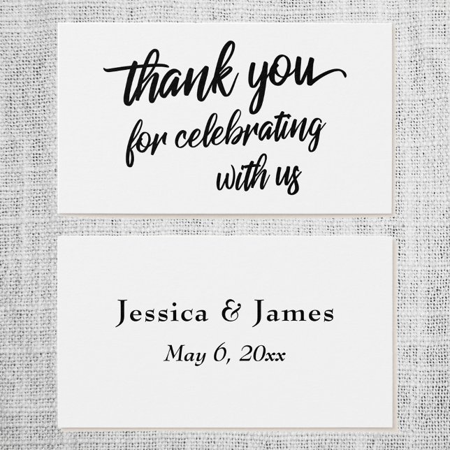 Guión mínimo Gracias por celebrar con nosotros (Subido por el creador)