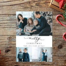 Guión mínimo moderno 3 foto Feliz Navidad