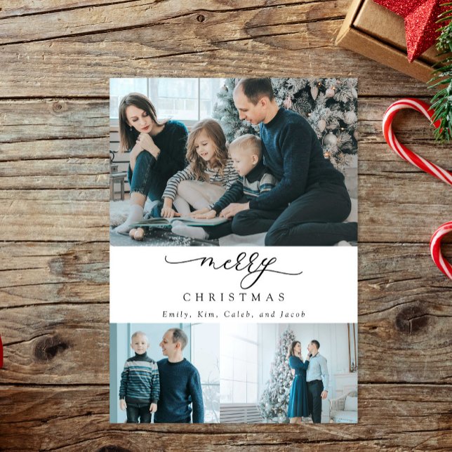 Guión mínimo moderno 3 foto Feliz Navidad (Subido por el creador)