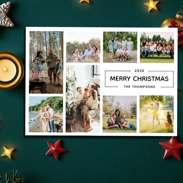 Guión moderno 8 Collage de fotos Feliz Navidad (Subido por el creador)