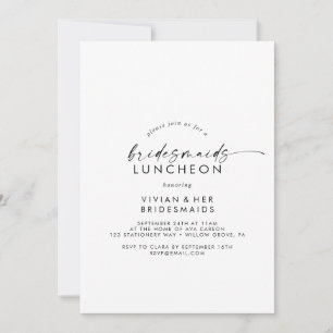 Guión moderno Bridesmaids Invitación al almuerzo