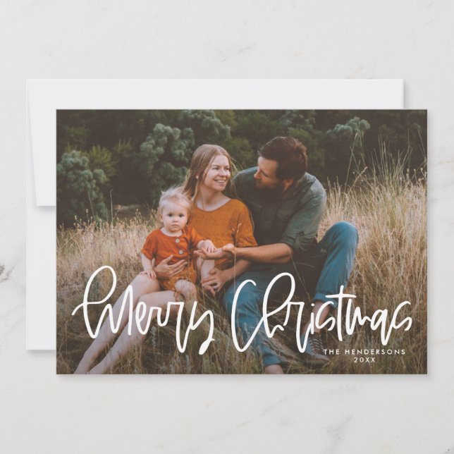 Guión moderno caprichoso Fotos de navidad (Anverso)