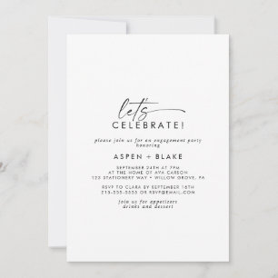 Guión moderno celebremos la invitación