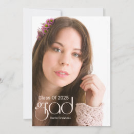 Guión moderno I Invitación de Grad de fotos