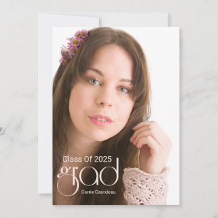 Guión moderno I Invitación de Grad de fotos