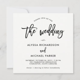 Guión moderno | Invitación a la boda