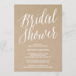 Guión moderno | Invitación a la ducha de novia