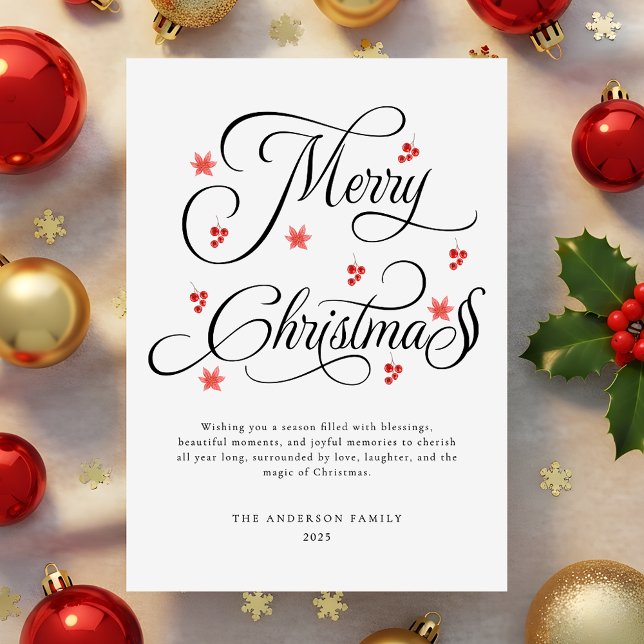 Guión moderno Minimalista Feliz Navidad (Subido por el creador)
