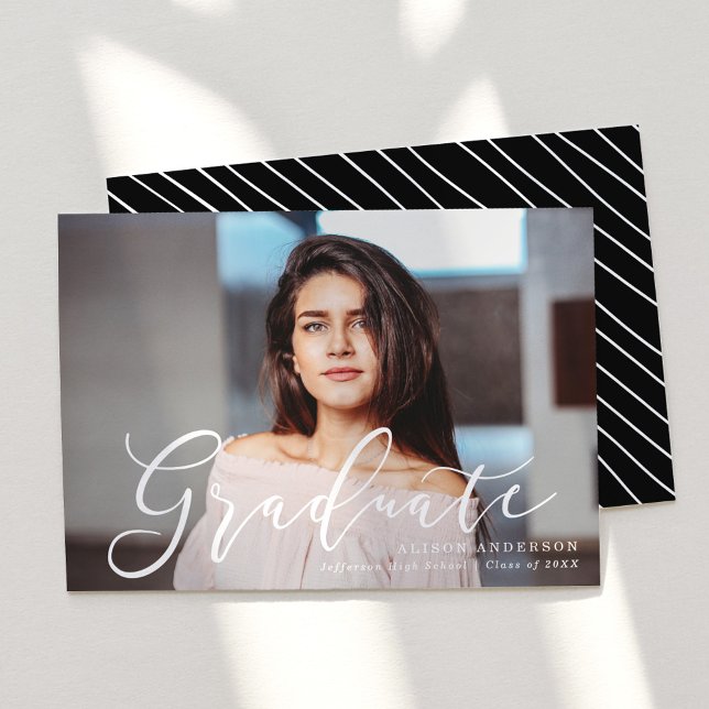 Guión mordaz | Invitación fotográfica de graduació (Subido por el creador)