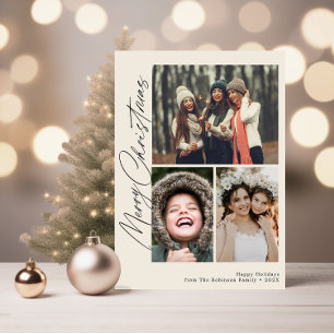 guión negro de moda feliz navidad