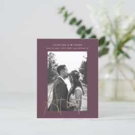 guión oro una tarjeta de compromiso fotográfico