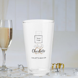 Guión para las iniciales de los monogramas comerci