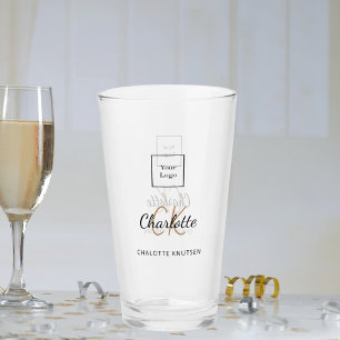 Guión para las iniciales de los monogramas comerci