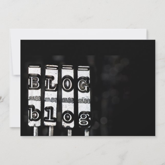 Guión para máquina de escribir en blogs (Anverso)