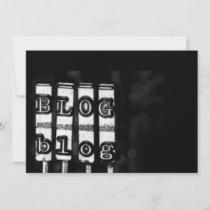 Guión para máquina de escribir en blogs