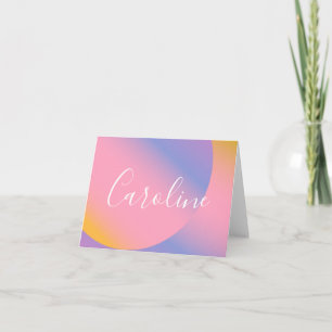 Guión Personalizado Gradiente Retro Único Púrpura