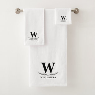 Guión personalizado Monograma inicial y guión de n