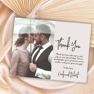 Guión presupuestario Boda Beige - Tarjeta fotográf