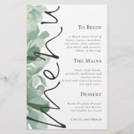 Guión presupuestario Eucalyptus deja el menú Boda